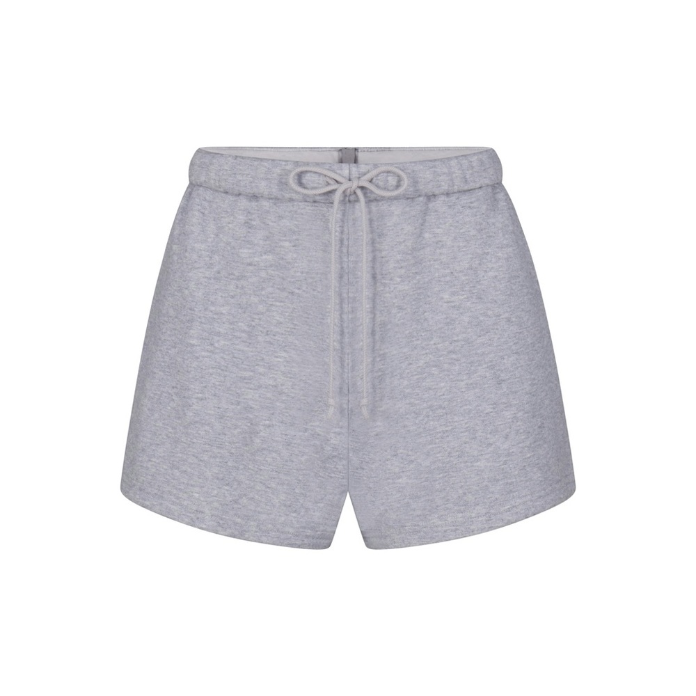 🩶SKIMS COTTON FLEECE CLASSIC SHORTS IN HEATHER GREY L - Picture 7 of 7